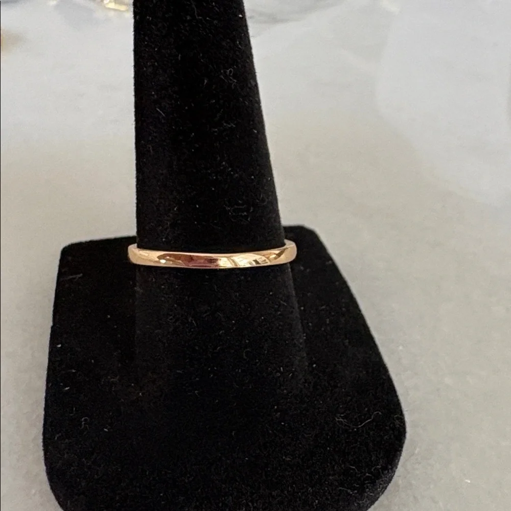 NEW Engagement Ring 💍 Rose Gold Plated Cubic Zirconia Size with Box 154